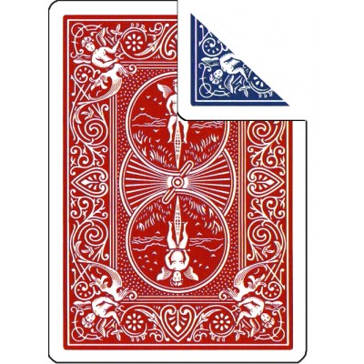 Bicycle Cards - Double Back, Red-Blue (Pack of 5 cards)